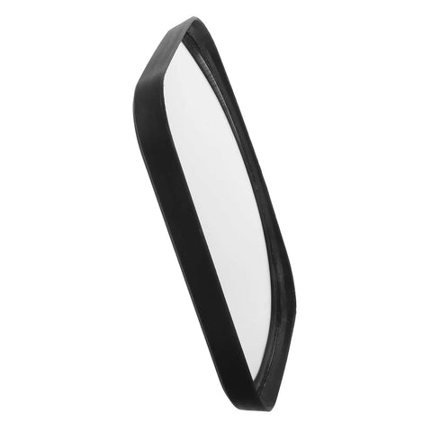 Wide Angle Convex Safety Mirror For Warehouse Parking Garage Driveway Blind Spot Coverage Beat Up Resistant Shell angled view.