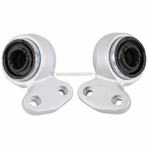 Pair Front Lower Control Arm Bushing Kit For Bmw 320i 325Ci 325i 330Ci 330i showing silver metal bushings with black rubber sleeves.