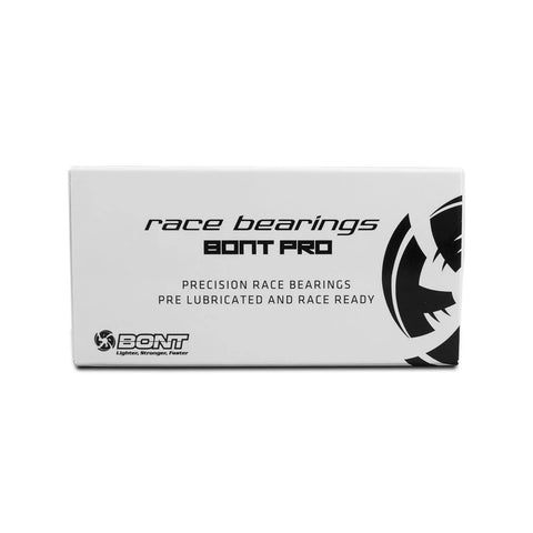 Bont Pro race bearings box — white packaging with black Bont logo and text