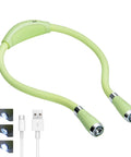LED Neck Book Light With USB C Rechargeable Battery Hands Free Reading Light For Bedtime Reading Knitting Walking Or Jogging