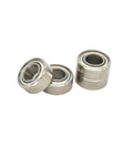 Three stainless steel balls from 10 Piece Set Hybrid Ceramic Bearing 5x10x4 Mm Shielded Orange For RC Cars And Fishing Reels Ultra Low Friction