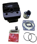 Cylinder Piston Needle Roller Bearing Gasket Rebuild Kit 1E40F-5B 1E40F-5E 40F-5 40-5 2 Stroke Engine Models To Restore Power Make It Run Smooth For Mini Atv And Quads By Upgrading This Kit Now To Skip Repair Bills While Riding Hard., engine cylinder, piston, gaskets and rings on white background