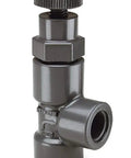 Snag This Dope 2 Inch PVC Globe Valve With FNPT Ends For Tight Flow Control And A 150 PSI Kick Perfect For Your Plumbing Projects And Heavy Duty Rig Upgrades Without Breaking The Bank - Gray PVC finish