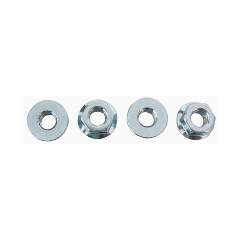 Heavy Duty Replacement Chainsaw Bar Nuts That Fit Like A Glove And Keep Your Rig Running Smooth With Standard 13mm Wrench Compatibility For Flange Mount Guide Bar Hardware Upgrades - Silver, Pack of 4.