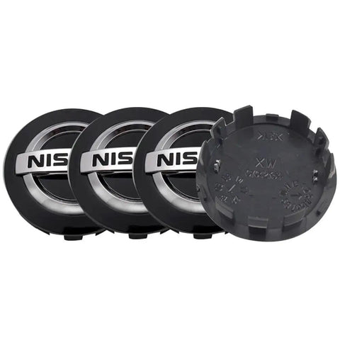 Nissan Wheel Center Caps 54mm 2.12 Inch Fit For Altima Rogue Murano Maxima Kicks Frontier Sentra ABS Hub Cover Set Of 4 Built Tough Waterproof Dustproof Rustproof