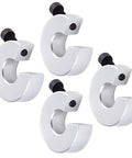 4 Pcs SBR20 Linear Rail Shaft Stop Collars Aluminum Alloy Shaft Lock Down Rings With Set Screw Bore 20mm OD 40mm Thickness 12mm CNC Parts
