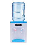 Hot And Cold Water Dispenser With Desktop 4.9 Gallon Tank Electric Cooler And Heater Stainless Steel Liner For Home Office And Studio Delivers 194F Hot Water And 46F Cold Water Fast, front view.