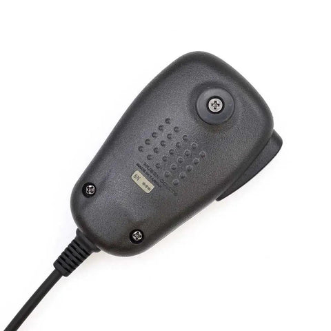 Back view of Durable Six Pin Coil Cord DTMF Speaker Microphone With Button For Yaesu Mobile Radios Replacement Hand Mic