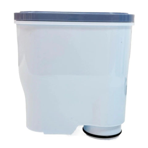 Real Deal Coffee Machine Water Filter Softener, white plastic cartridge for purifying brewing water for home coffee makers.