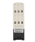 Front view of Voltage Monitoring Relay With Adjustable Over And Under Voltage Protection Delay Timer 35mm DIN Rail Mount DC 24V