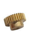 Beefy Copper Spur Gear 51 Teeth 51T 5mm Tooth Thickness 37mm Diameter 12mm Total Thickness shown upright