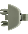 Side view of a grey sun visor hook clip, made of durable plastic for 2012-2015 VW Passat, part 6R0-857-561-Y20.