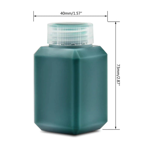 Bottle of Dope UV Curable Solder Mask For PCBs Green Solder Resist Coating 100g Protective Liquid with dimensions