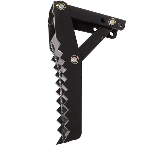 32 Inch Beefy Extreme Weld On Backhoe Thumb Clamp With Five Eighths Inch Steel Plate Assembly, adjustable teeth bars, black finish