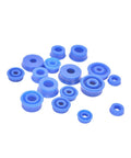 Must Have Hydraulic Piston U Cup And PU O Ring Seal Set Ten Piece Assortment For 4mm 5mm 6mm 7mm Sizes Ideal For Pipelines Industrial Equipment Food Processing Automotive Systems And Low Pressure Hydraulics blue U-cup and PU O-ring seal set