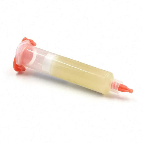 559 UV Flux Paste Lead-Free Solder Paste For Precise PCB Soldering, 10cc NC-559-ASM-UV With Needles, tube close-up