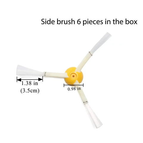 Side brush from Roomba 600 And 500 Series Replacement Parts Kit With Bristle And Beater Brushes Filters Side Brushes And Caster Wheel