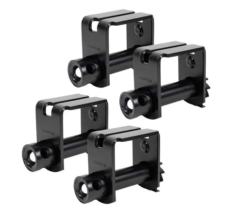4 Pack Sliding Trailer Winches For LL Track Double L Tracks, Heavy Duty Flatbed Truck Winches, 5500 Lbs Working Load Limit