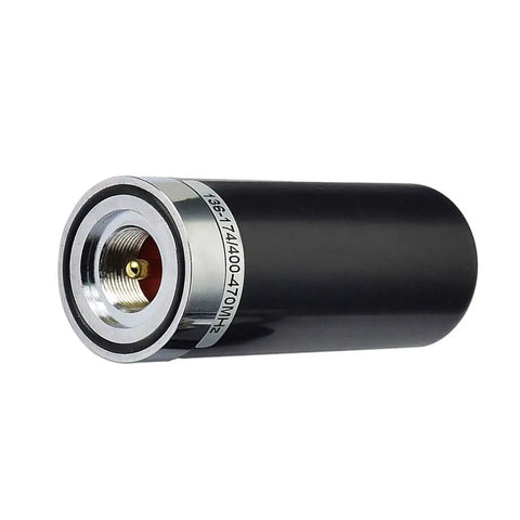 Dual Band Ham Radio Antenna VHF 136-174 MHz UHF 400-470 MHz Low Profile PL259 Male Connector in black housing