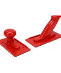 Rock Solid Two Pack Table Saw Push Block crafted for real woodworkers featuring ergonomic angled grip and rounded handle.