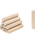 100 Pack Five Sixteenths Inch Wood Dowel Pins One And One Half Inch Straight Grooved Hardwood Dowel Pins for Furniture Cabinets Doors