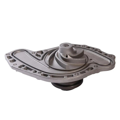 Premium Engine Water Pump Kit With Gasket For V6 3.5 Liter And 4.0 Motors showing metal design and gasket for Chrysler Dodge Volkswagen.