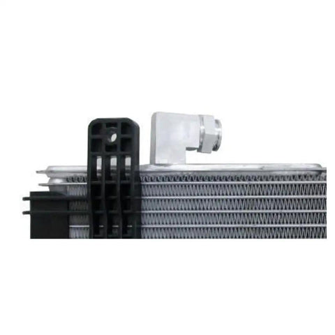 High Performance Transmission Oil Cooler Kit Fits Chevy Silverado And Gmc Sierra 2500Hd 3500HD Models From 2017 Through 2019 For Heavy Duty Cooling Action And Reliable Powertrain Heat Dissipation On The Road, aluminum fin cooler close-up