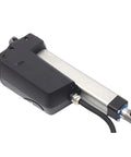 Built Like A Tank Linear Actuator 12Volt And 24Volt Electric Push Pull Motor, stainless steel, under angle view.