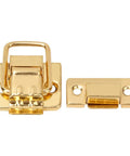 Golden Finish Stainless Steel Toggle Latch Kit 10 Pack For Boxes Jewelry Boxes And Suitcases set on white background