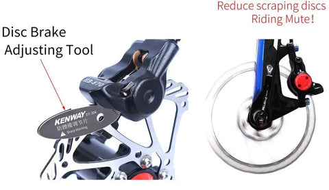 Four Pairs Disc Brake Pads For BB5 Mechanical MTB Bikes With One Adjusting Tool Semi Metallic Sintered Pads With Kevlar Fiber