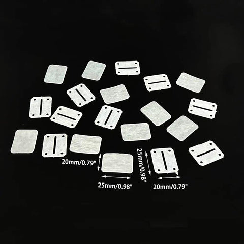 Dope 20Pcs RC Plane Hinge Folding Leaf Paper Hinges For DIY Model Aircraft Aileron Tail Wing Connector White 20x25mm