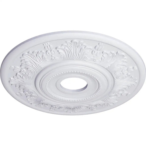 Vienna Ceiling Medallion 20 Inch Outer Diameter With 6.5 Inch Canopy And 3.5 Inch Inner Diameter Lightweight Primed MDF design close-up