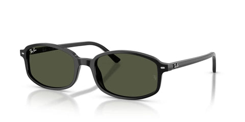 Sam Low Bridge Fit Sunnies For Men And Women Non Polarized Modern Acetate Frame In Black And Green 54mm Lens Width Side View