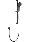 Matte Black Shower Kit With Slide Bar And Handheld Shower Head Brass Hose Adjustable Holder High Pressure Water Flow Anti Rust Finish All In One Bath Upgrade For Easy Rinsing And Spa Like Showers