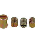 Rugged Barrel Nuts And Cross Dowel Bolts Set For Furniture Makeovers Zinc Plated and Rust Resistant M6 and M8 Sizes