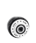 Front view of High Precision Strain Wave Gear Reducer for Automation Robots and Stepper Motors, compact and durable drive system