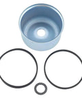 Float Bowl Gasket Seal Ring For Briggs And Stratton Carburetors, Compatible With 796611 493640 398191 20-141-1 20-141 Lawn Mower Parts, O Ring And Seal Set, Durable Replacement, blue metal bowl with black seals