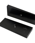 Black 2 Pack 2 Inch 4 Degree Steel Leaf Spring Shims for angle correction universal suspension axle shims, heavy duty fit trucks SUVs Jeeps