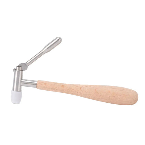Watch Movement Pinion Puller Pro Grade Repair Tool with wood handle, stainless steel parts, and scratch resistant guard.