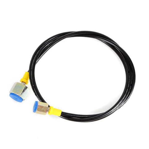Pro Grade 3500 PSI Nitrogen Charging Hydraulic Accumulator Test Kit With Gas Hose And Gauge - heavy duty black gas hose with fittings