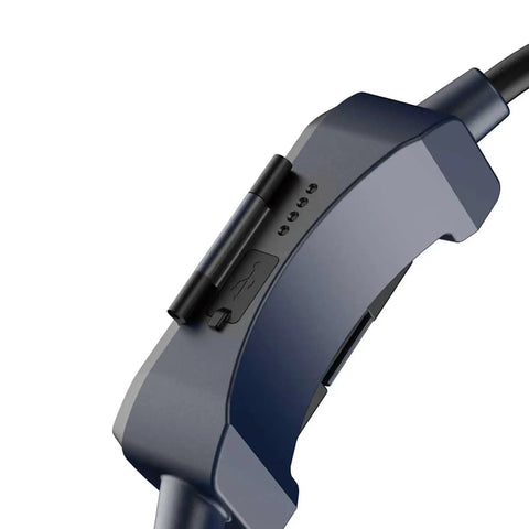 Close-up of the USB-C charging port on the Heavy Duty Rechargeable Neck Light With Magnetic Base For Hands Free Work IPX4 LED Neck Flashlight