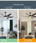 55 Inch Modern Ceiling Fan Light With Remote Acrylic Lampshade And Abs Blades Deliver Chill Airflow Plus Bright Led Illumination For Your Living Room Foyer Or Kitchen 220V Compatible Indoor Decor Upgrade Your Space With This Clean Nordic Style Ceiling with high and low ceiling examples.