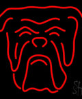 Dog Logo LED Neon Sign Dope 16 Inch By 16 Inch Black Square Cut Acrylic Backing With Dimmer Premium Built Indoor Light