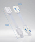 Baby Proofing And Kid Proofing Essentials Outlet Covers Cabinet Locks Drawer Safety Latches Door Stoppers And Strap Locks White 6 Pack 190mm strap view