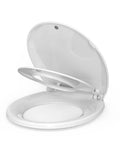 Round Toilet Seat With Built In Toddler Seat For Potty Training Fits Adults And Kids Slow Close Quiet Lid With Magnets Easy Install