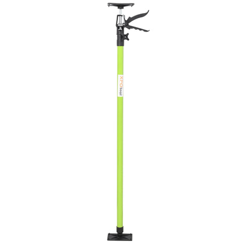 Espidoo adjustable support pole, lime-green steel rod with black clamp and base plate