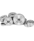 Pro Grade Router Bearing Guide Kit With Top Mounted Ball Bearing Set For Ultra Smooth Cuts Includes Bearing Wrench And Flush