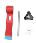 Red T Track Hold Down Clamp Kit Aluminum Alloy Woodworking Tool components for universal clamping system.