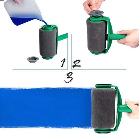 Effortless Pour And Paint Roller Delivers Zero Drama Wiping Up With Direct Dispensing Design cuts prep time for painting.