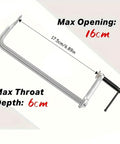 Durable Light Duty Welding F Clamps With Drop Steel Build And Thickened Screw For Woodworking, Metal Fabrication And Tough DIY Craft Projects That Get The Job Done Right, max opening 16cm.